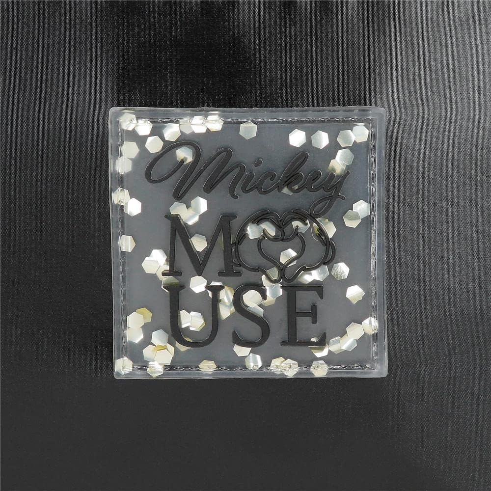 Disney Mickey Outline Federmäppchen, dreifach, Schwarz 22 x 10 x 9 cm Polyester, Schwarz, Dreifach-E