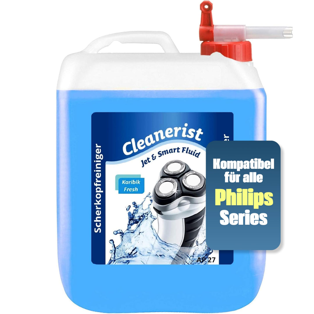 5 L Cleanerist Jet & Smart Fluid Reinigungsflüssigkeit Kompatibel-Ersatz mit Philips Rasierer mit Au