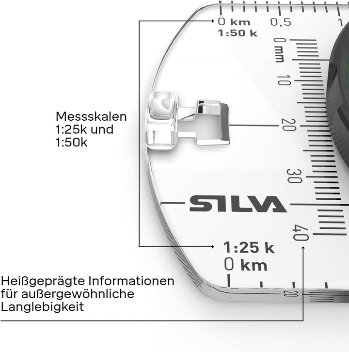 Silva BRÜJULAS Transparente Basis mit Spiegel Terra Ranger S Kompass (MN) SILVA Unisex Erwachsene