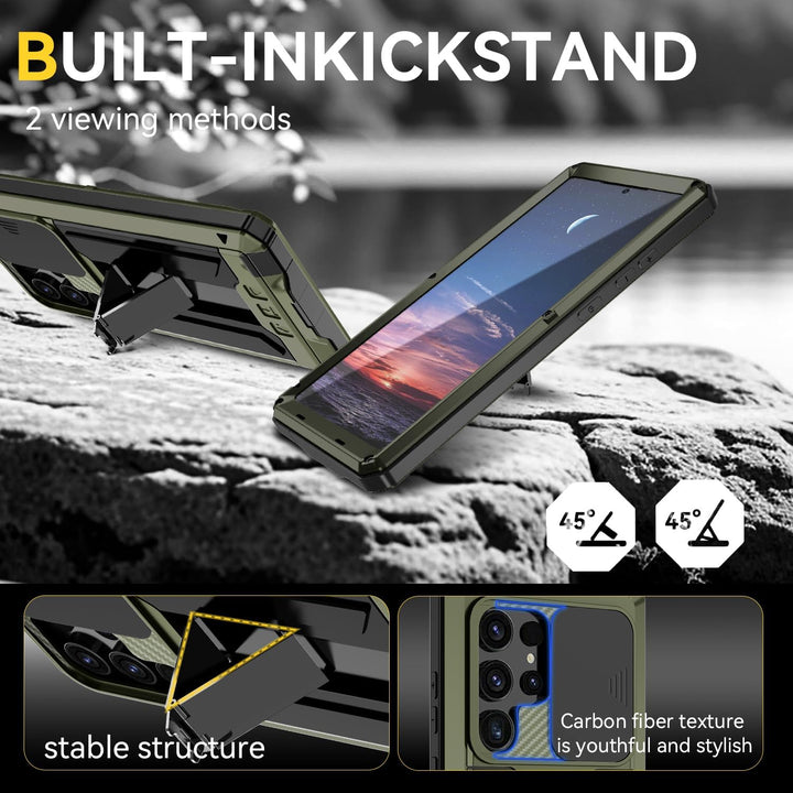 MIYIYQP Kompatibel mit Samsung Galaxy S24 Ultra 5G Handyhülle, Outdoor Powerful Hybrid Schutz stossf