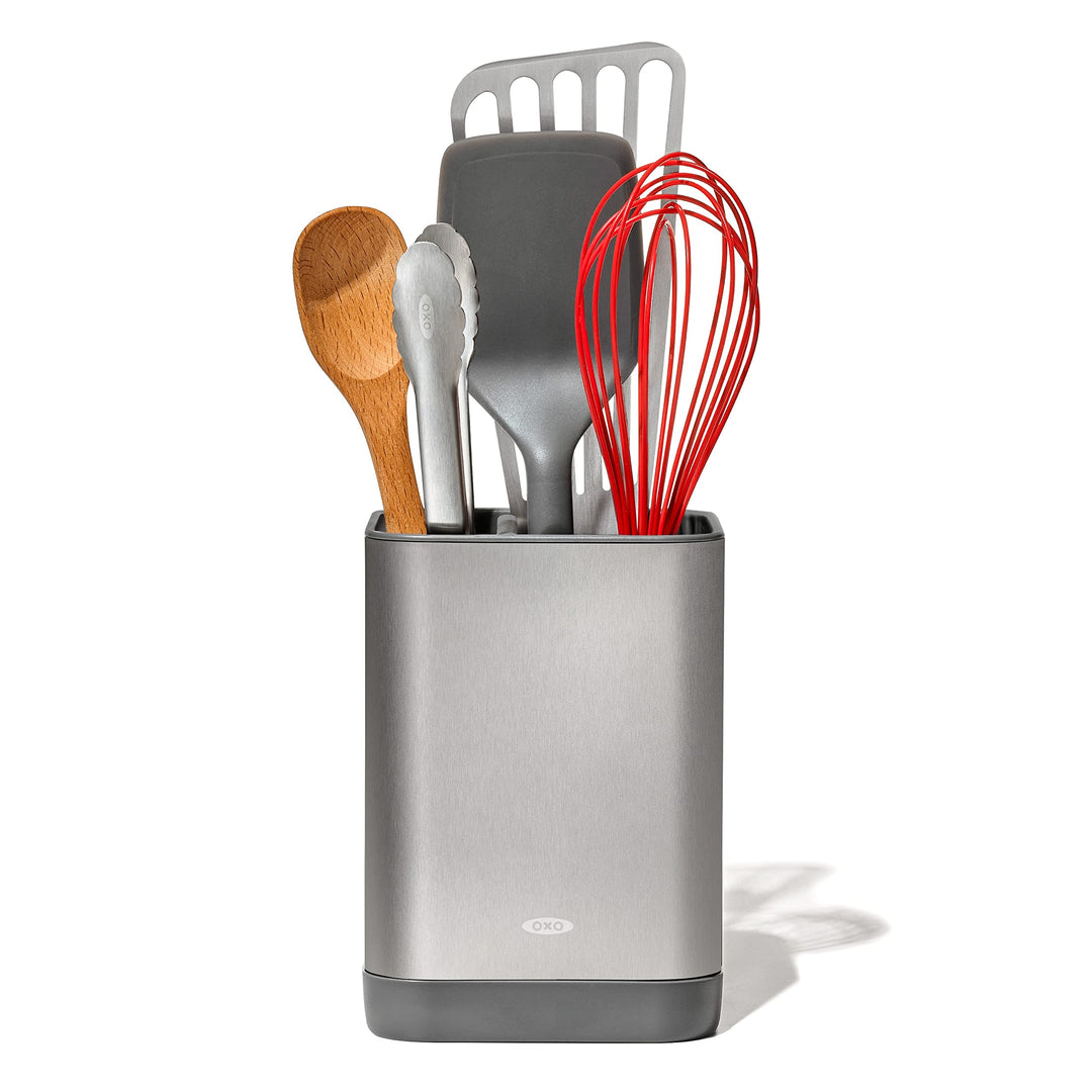 OXO Verstellbarer Edelstahl-Halter, kleiner Utensilien-Organizer, S