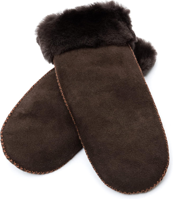 Reissner Lammfelle warme Merino Lammfell Fäustlinge Faust Handschuhe für Damen und Herren HDS-FAUST1