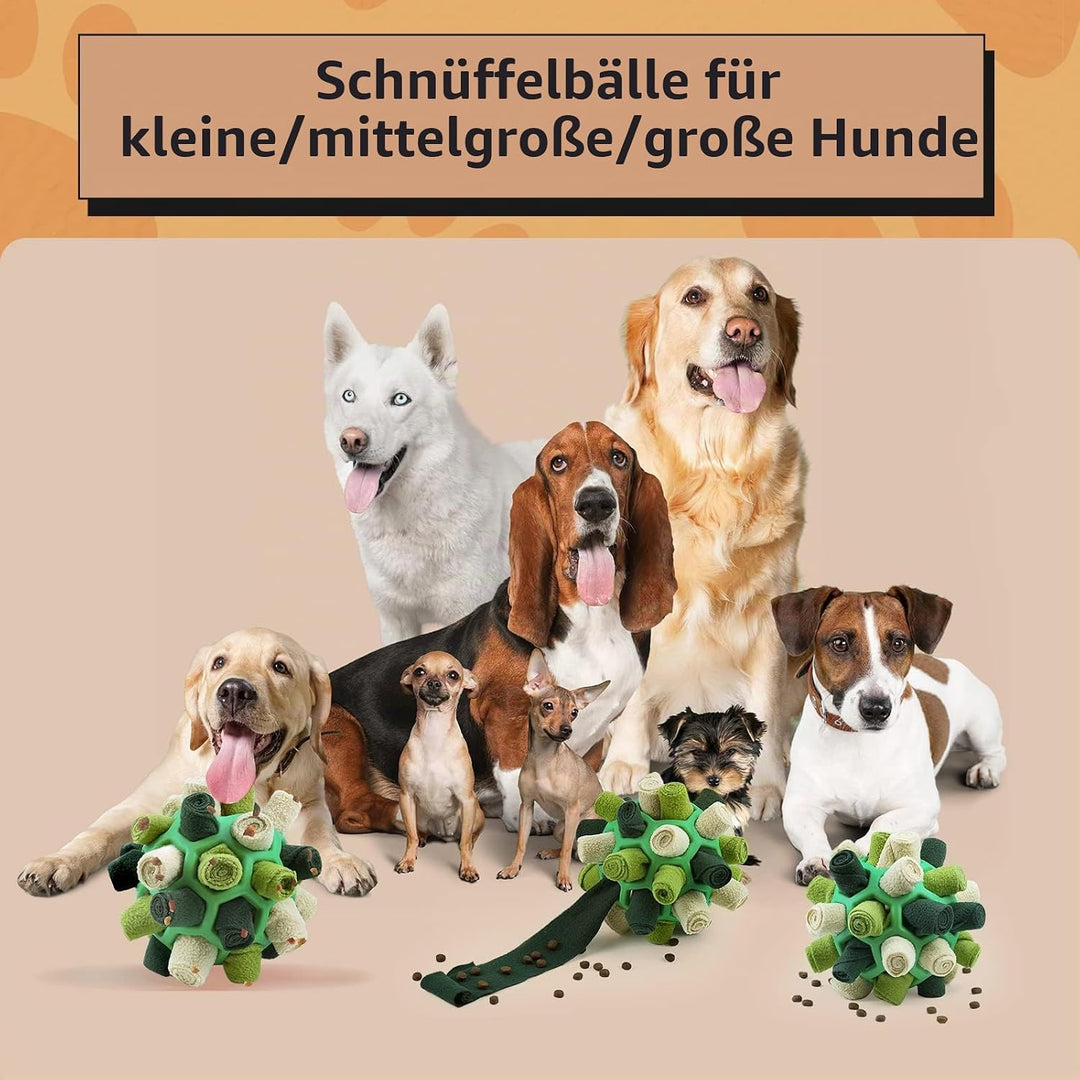 Schnüffelball für Hunde, Schnüffelteppich Schnüffelspielzeug Interaktive Hundespielzeug tragbarer Ha