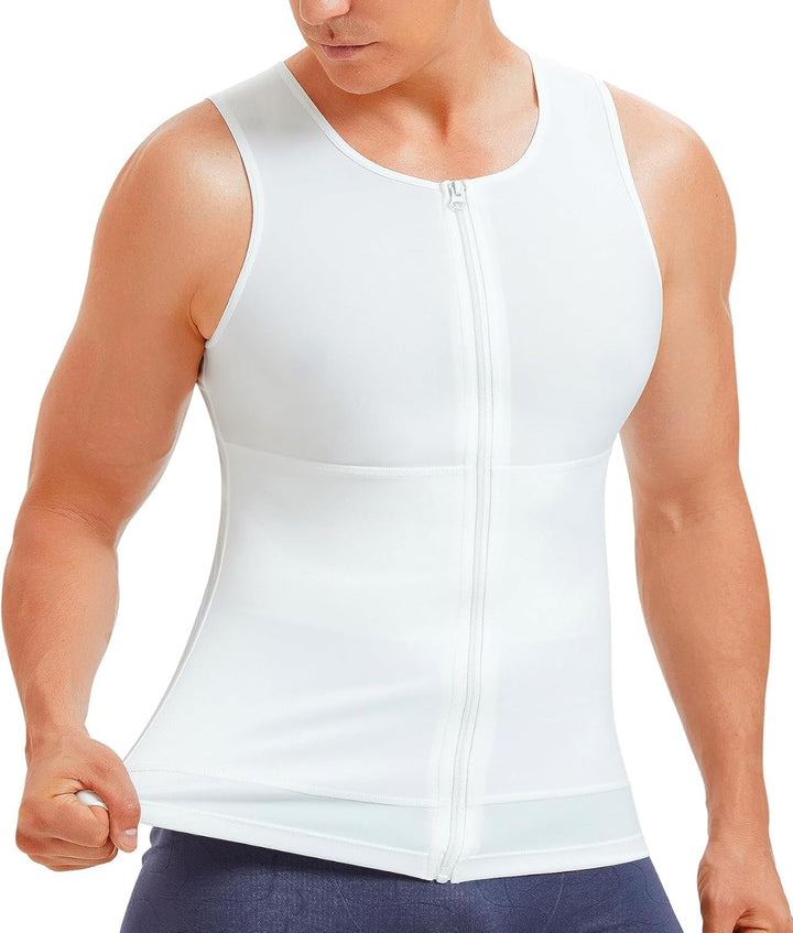 Gotoly Herren Unterhemden Shapewear Workout Tank Tops Figurformend Funktionsshirt Body Shaper Bauch