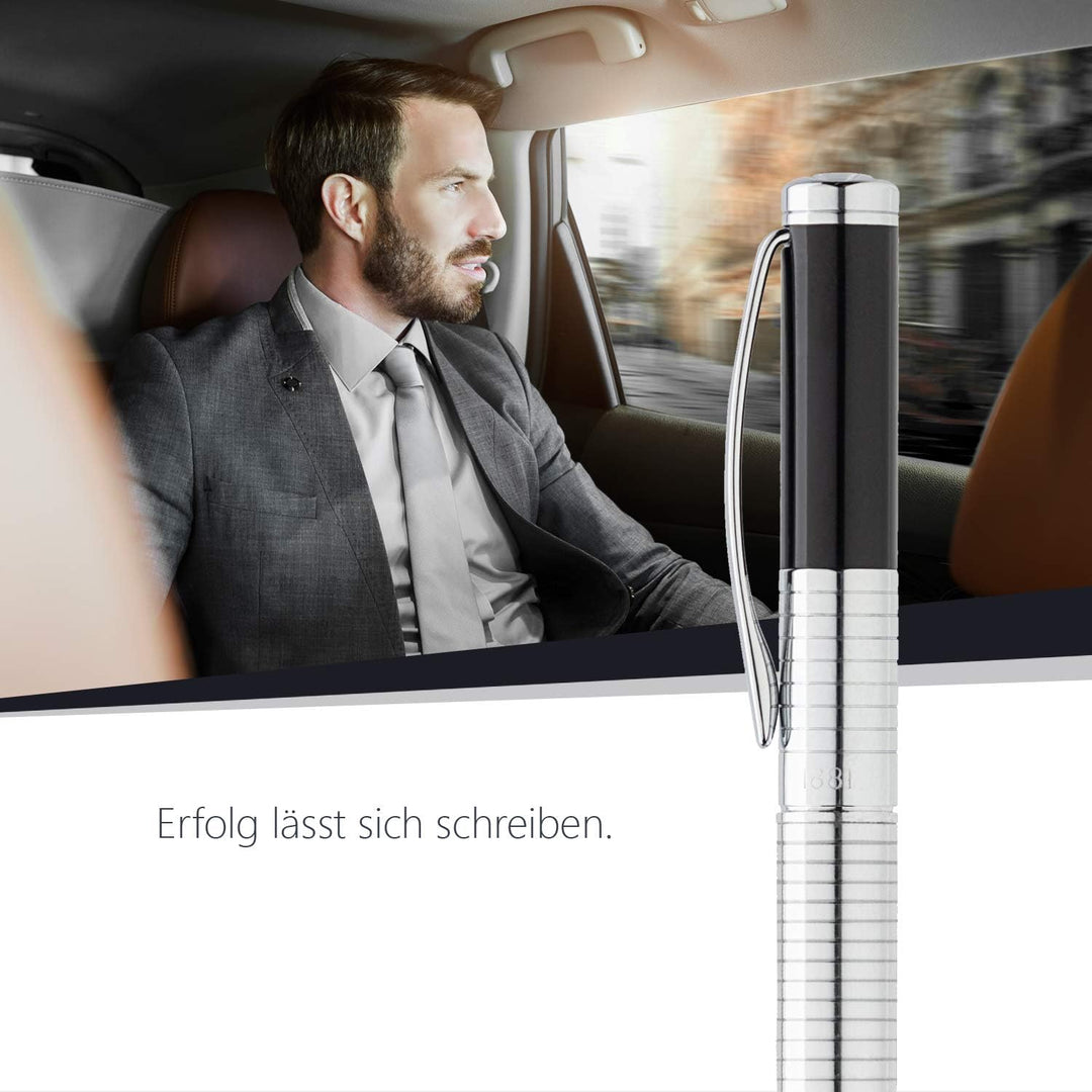 Cerruti 1881 Füllfederhalter Crosswall Chrome Füller NSH0632B