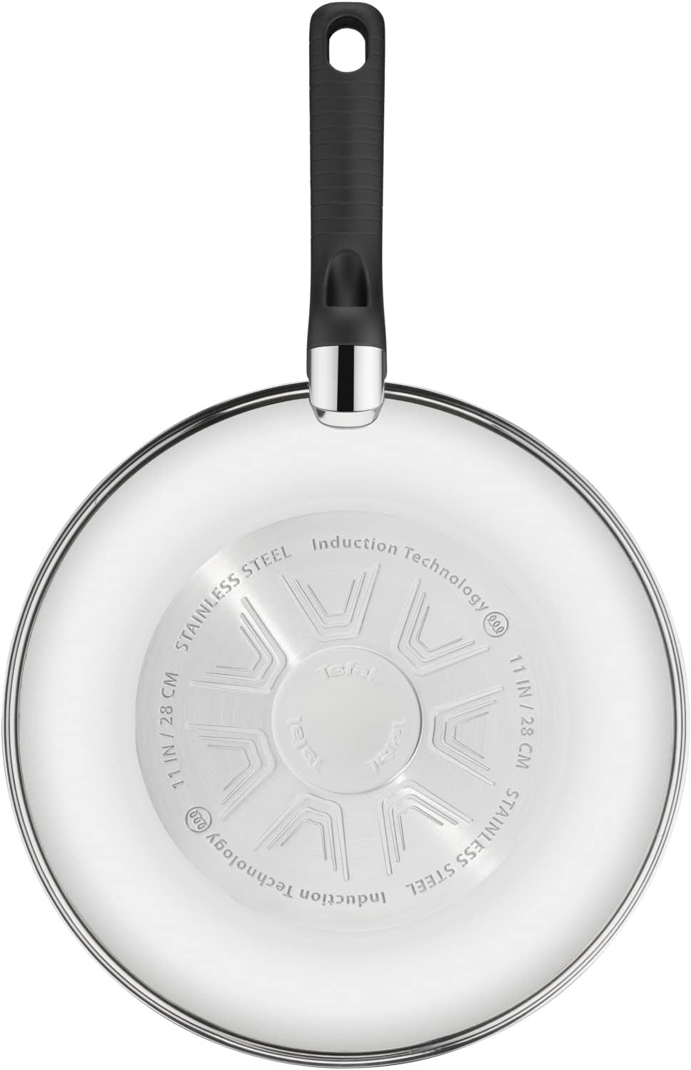 Tefal G7261944 Comfort Max Edelstahl Antihaft-Wok, 28 cm – Silber Aus Edelstahl, Aus Edelstahl