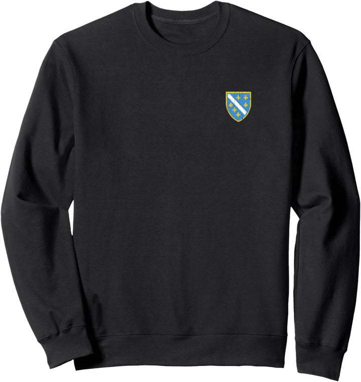 Retro Bosnien Bosna Wappen Kroatien Serbien Design Liebe Sweatshirt