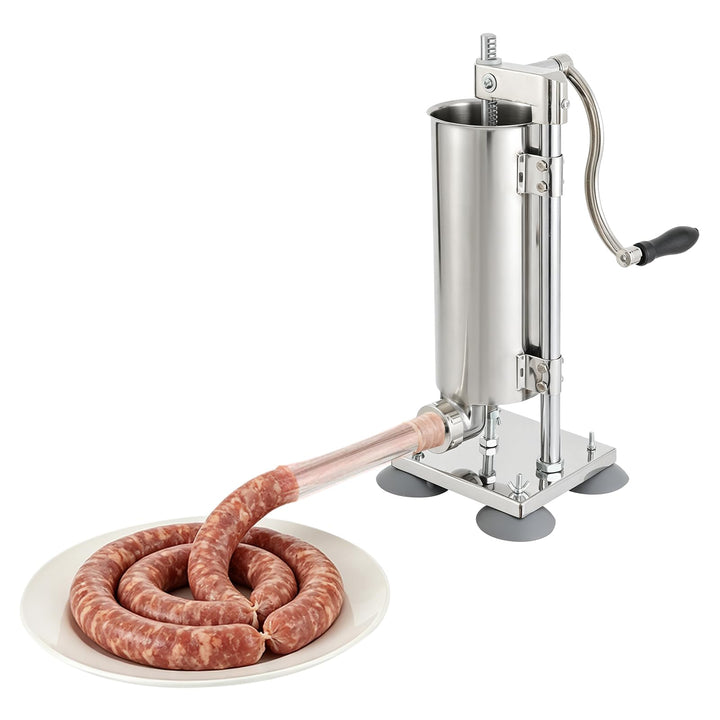 3L Manueller Wurstfüller, Edelstahl vertikale Wurstmaschine | Fleischfüllung Küche Machine Verpackt