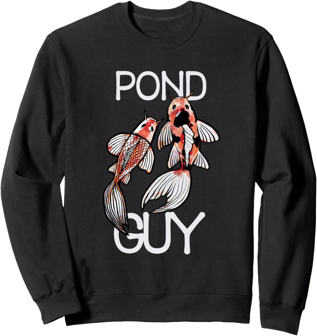 Koi Pond Koi-Teich-Kunst Ich liebe Koi-Fisch-Aquarell Sweatshirt