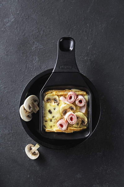 Tefal Raclette Gourmet RE610D | Raclette und Tischgrill | 8 Personen | Extra tiefe Pfännchen | Antih