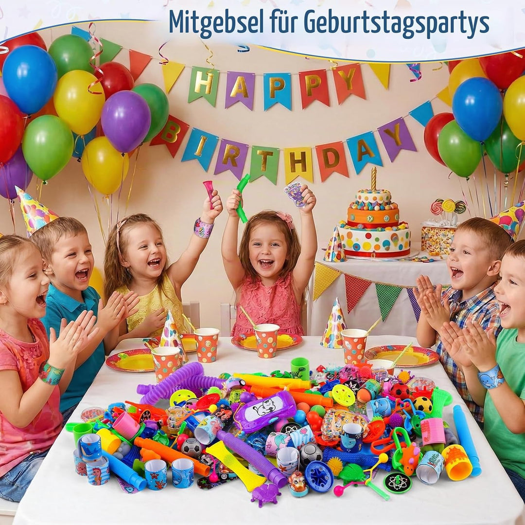 Amy &amp; Benton 120Stücke Mitgebsel Kindergeburtstag, Gastgeschenke kleine geschenke für kinder, Give A