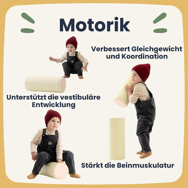 IGLU Soft Play Shape Cilinder Schaumstoffblock für Krabbel- und Kletterentwicklung für Baby und Klei