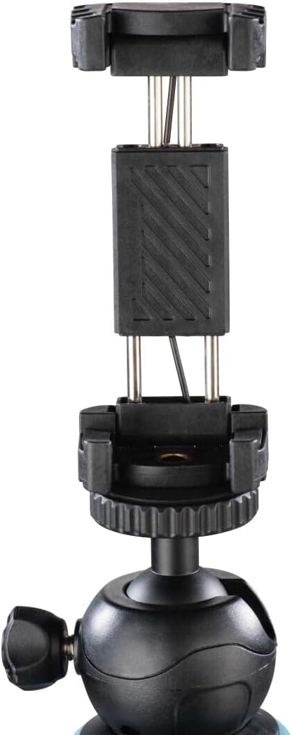 Hama Stativ Flexpro (für Smartphone, GoPro und Kameras, mit Gelenkfüssen, Höhe 27 cm) schwarz/rot sc