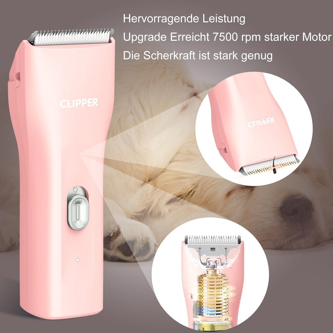 Professionelle Hundeschermaschine für dickes Fell, Schnurlos Katzen-Hund-Pflegeset, Wiederaufladbare