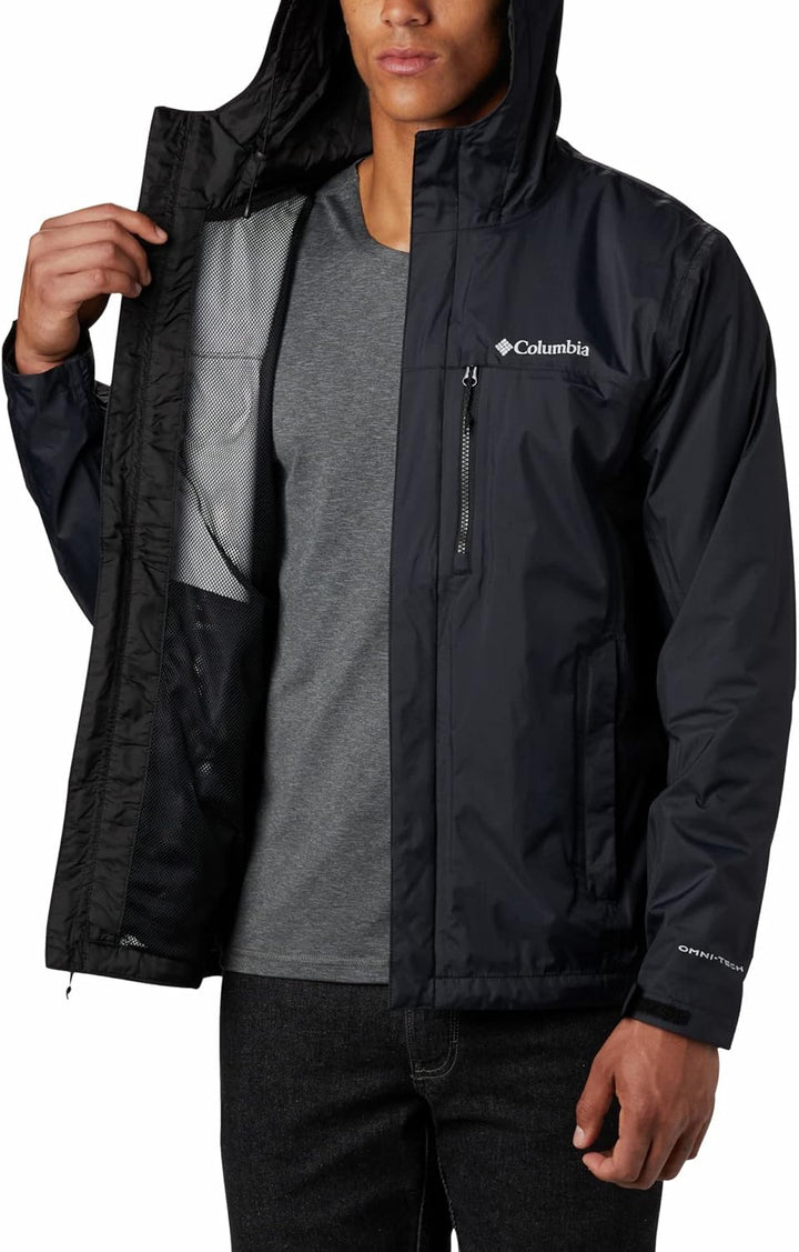 Columbia Herren Pouring Adventure Ii Jacket Wasserdicht Regenjacke (1er Pack) S Schwarz, S Schwarz