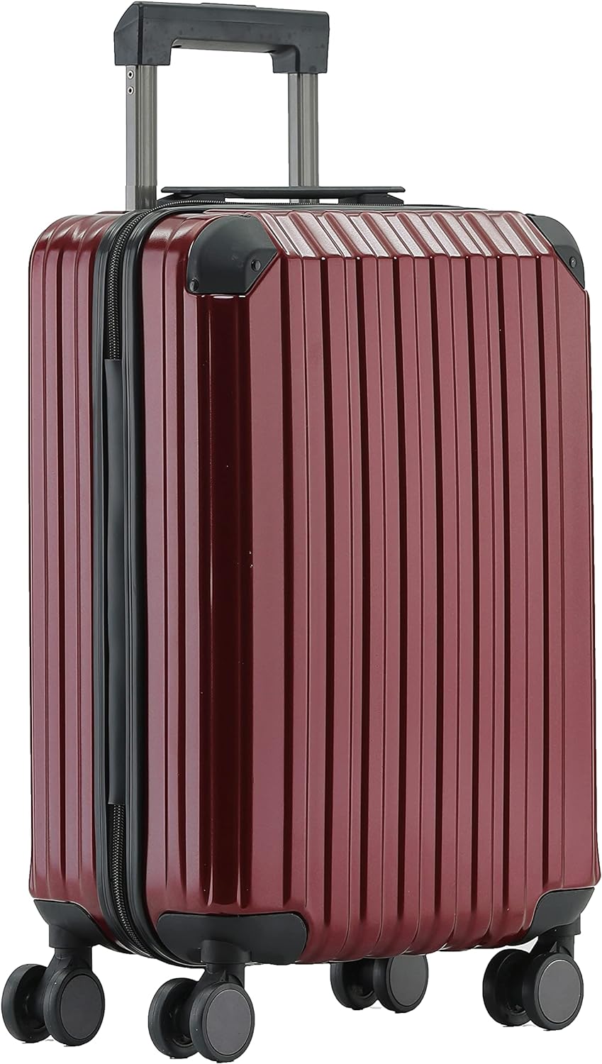 Münicase M816 TSA-Schloss Koffer Reisekoffer Trolley Kofferset Hardschale Boardcase Handgepäck (Wein