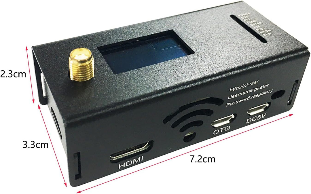 Verbesserter MMDVM-Hotspot, komplett montiert mit OLED-Display, WLAN, digitales Sprachmodem für DMR