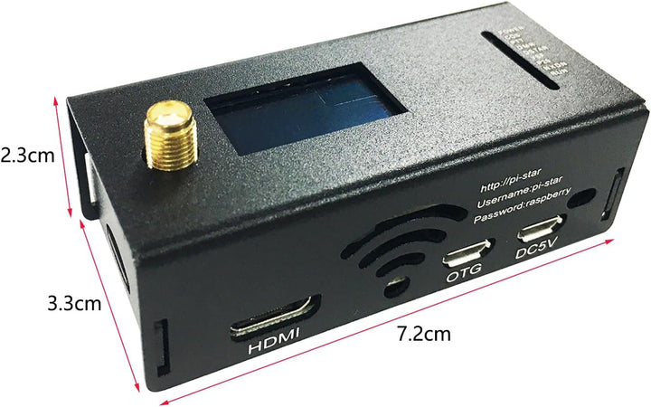Verbesserter MMDVM-Hotspot, komplett montiert mit OLED-Display, WLAN, digitales Sprachmodem für DMR