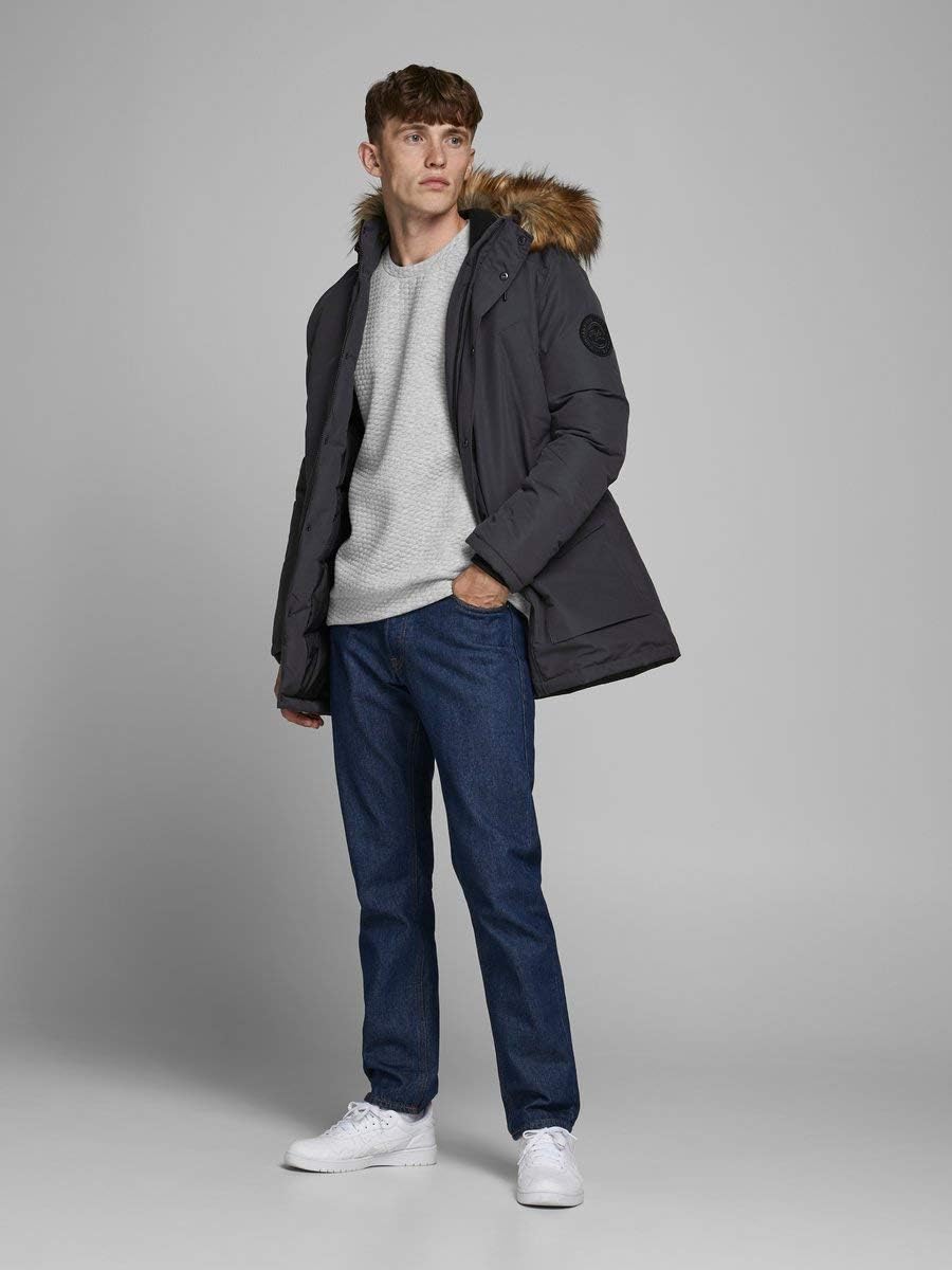 JACK & JONES Herren Pullover jjStructure grau L