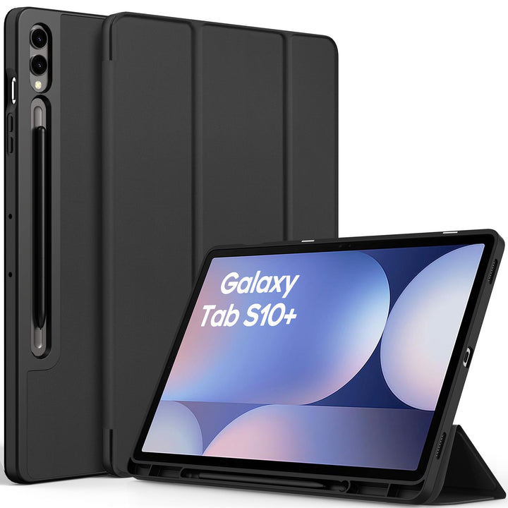 EasyAcc Hülle für Samsung Galaxy Tab S10+, Galaxy Tab S9 FE+ / S9 Plus 12.4 Zoll mit S Pen Halter -