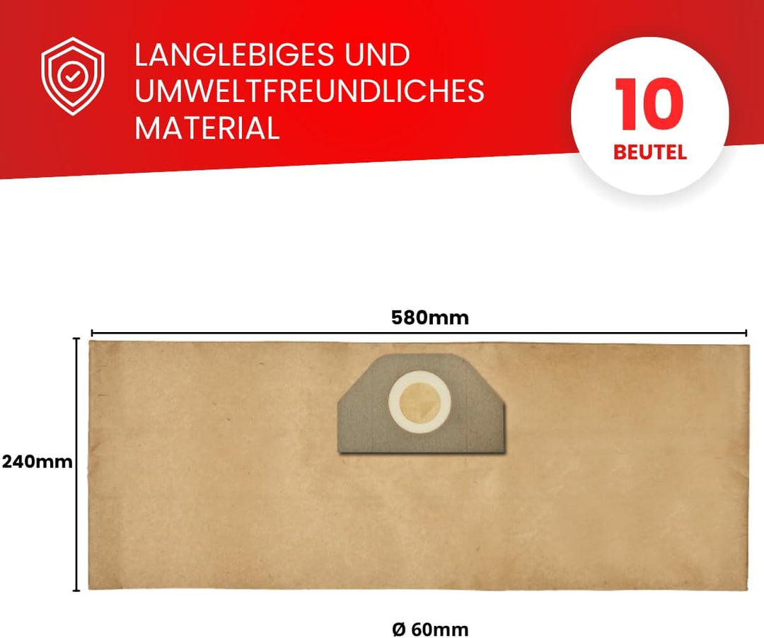 Invest - Staubsaugerbeutel Ersatz, Filtertüten Beutel Kompatibel mit Kärcher: 2701, 2701 TE, 2731, 3