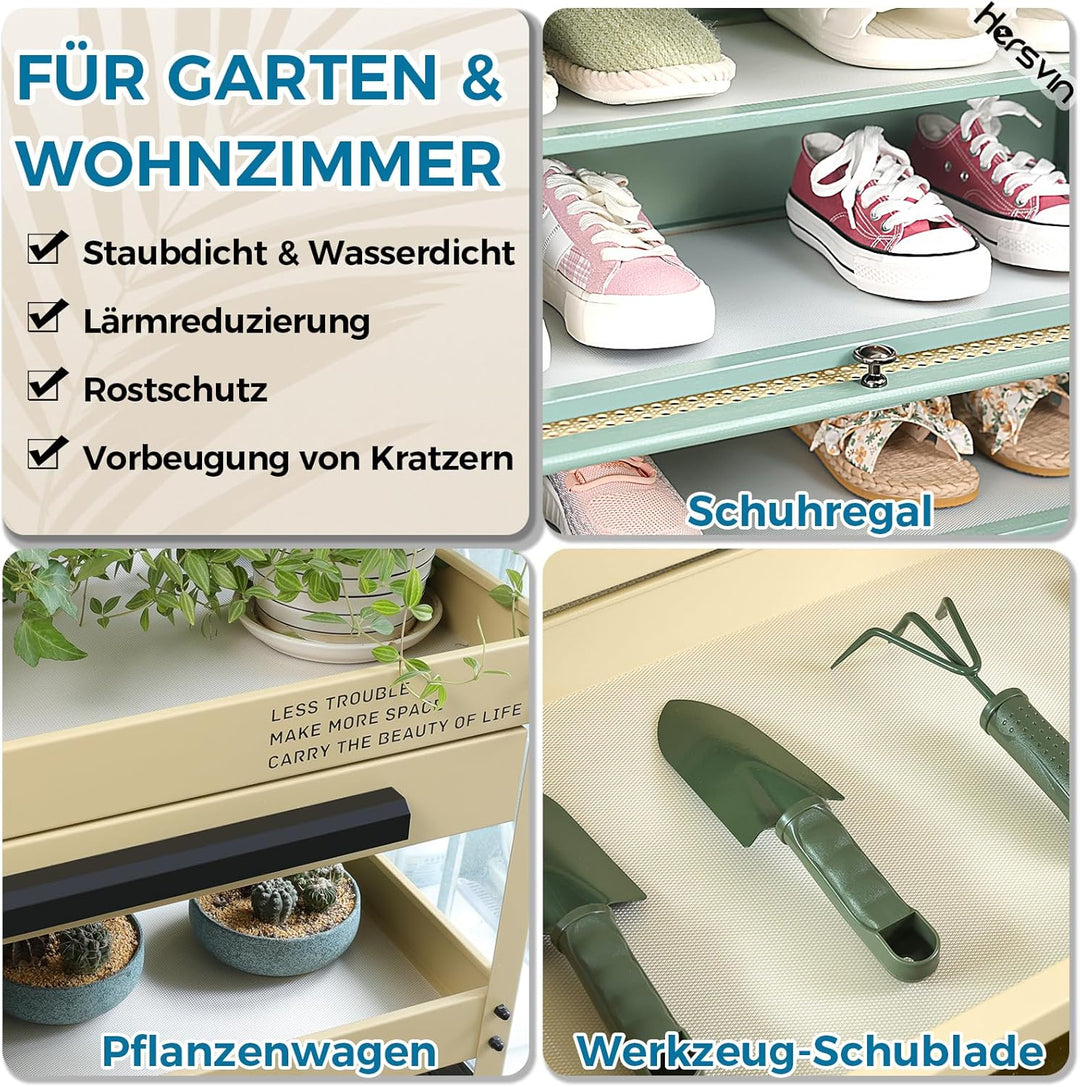 Hersvin Schubladenmatte (Übergrösse) 60cmx500cm Schrankpapier Schubladeneinlage Eva Wasserfest Nicht