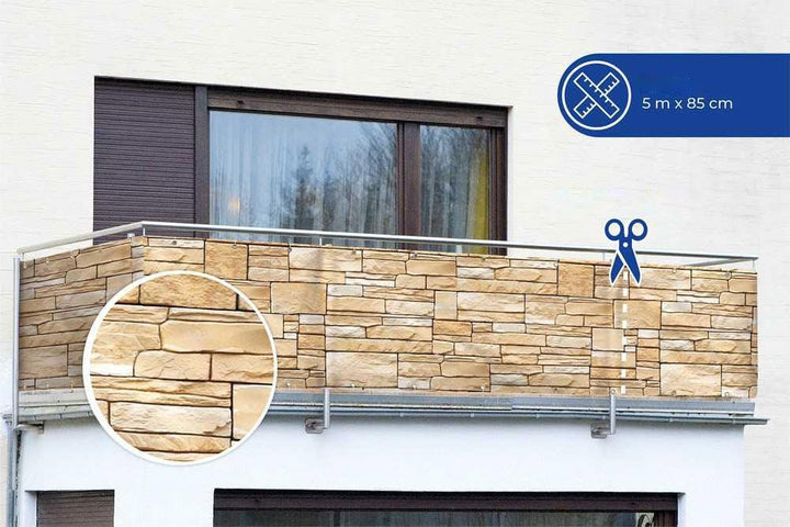WENKO Balkon Sichtschutz Mauer