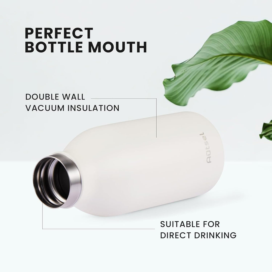 Trinkflasche Thermo Edelstahl 350ml für Heisse und Kalte Getränke für Büro Sport Outdoor Camping CRE