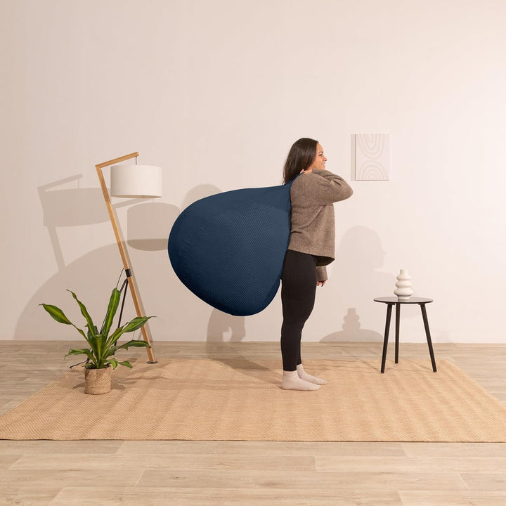 bananair - Sitzsack Kinder - Cordstoff Breit Gerippt - Weich und Bequem - Maschinenwaschbarer Bezug