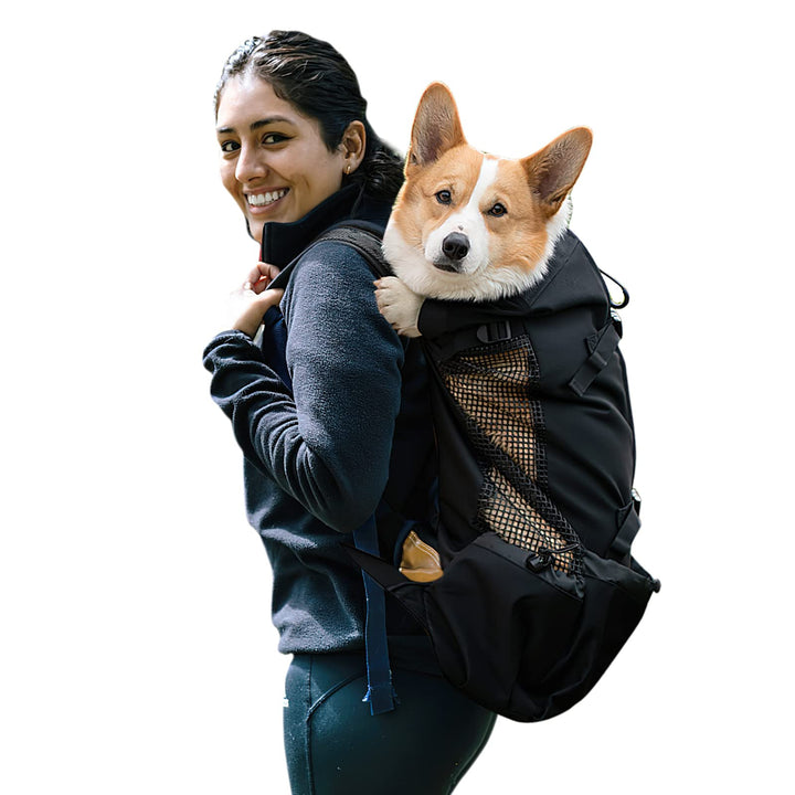 Galatée Hundetragerucksack, Tragbarer Verstellbarer Hunderucksack, Belüfteter Haustiertragerucksack,