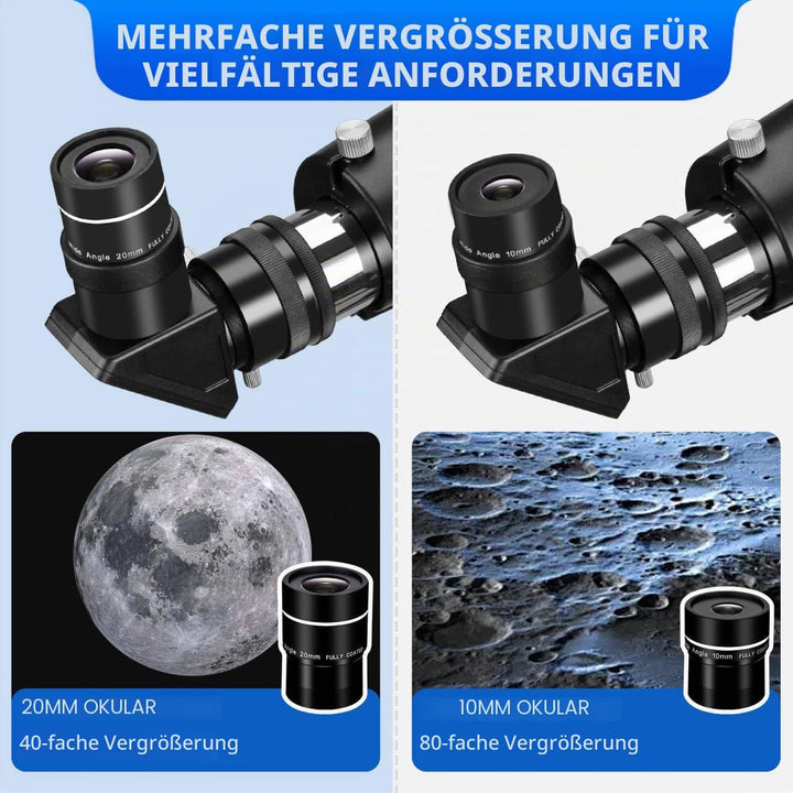 Teleskop für Erwachsene, Professionelle Hochleistungs 90mm Blende 800mm Refraktor Teleskope für Astr