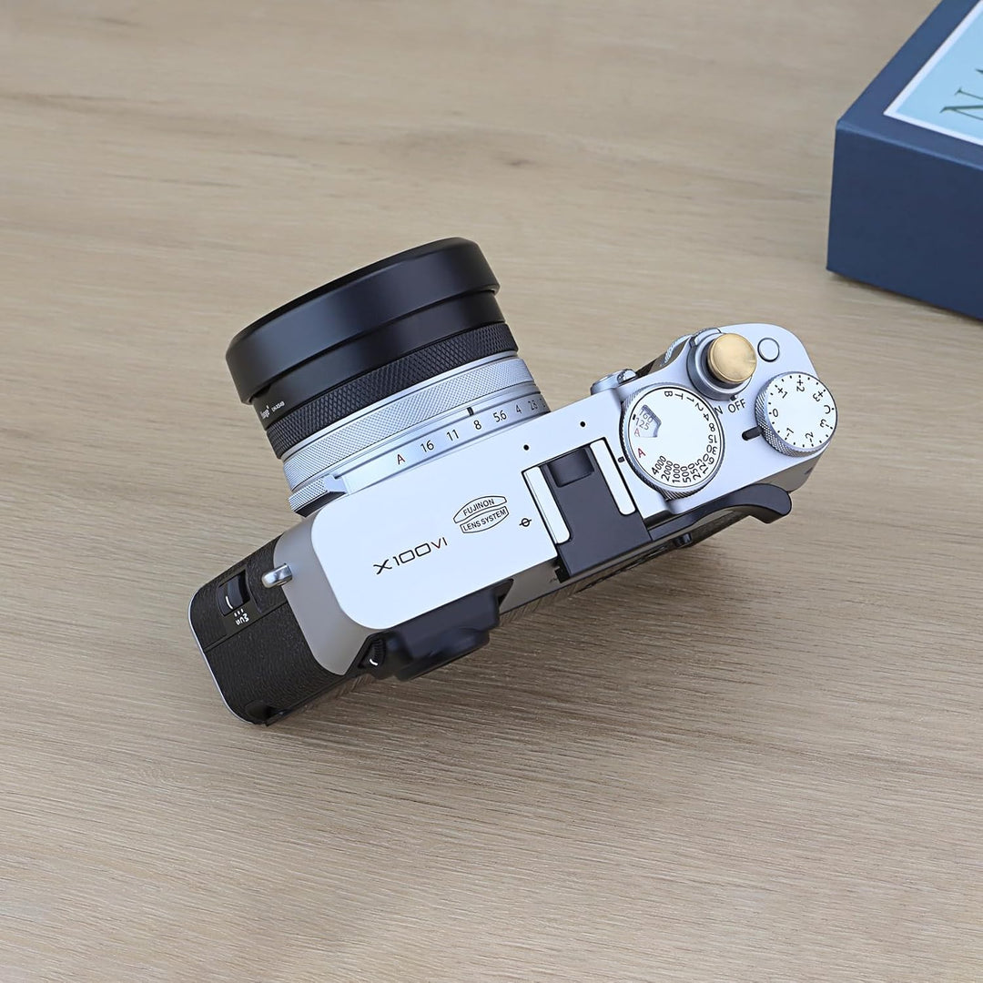 Haoge Gegenlichtblende aus Metall, quadratisch, für Fuji Fujifilm X100VI X100V X100F X100 X100S X100