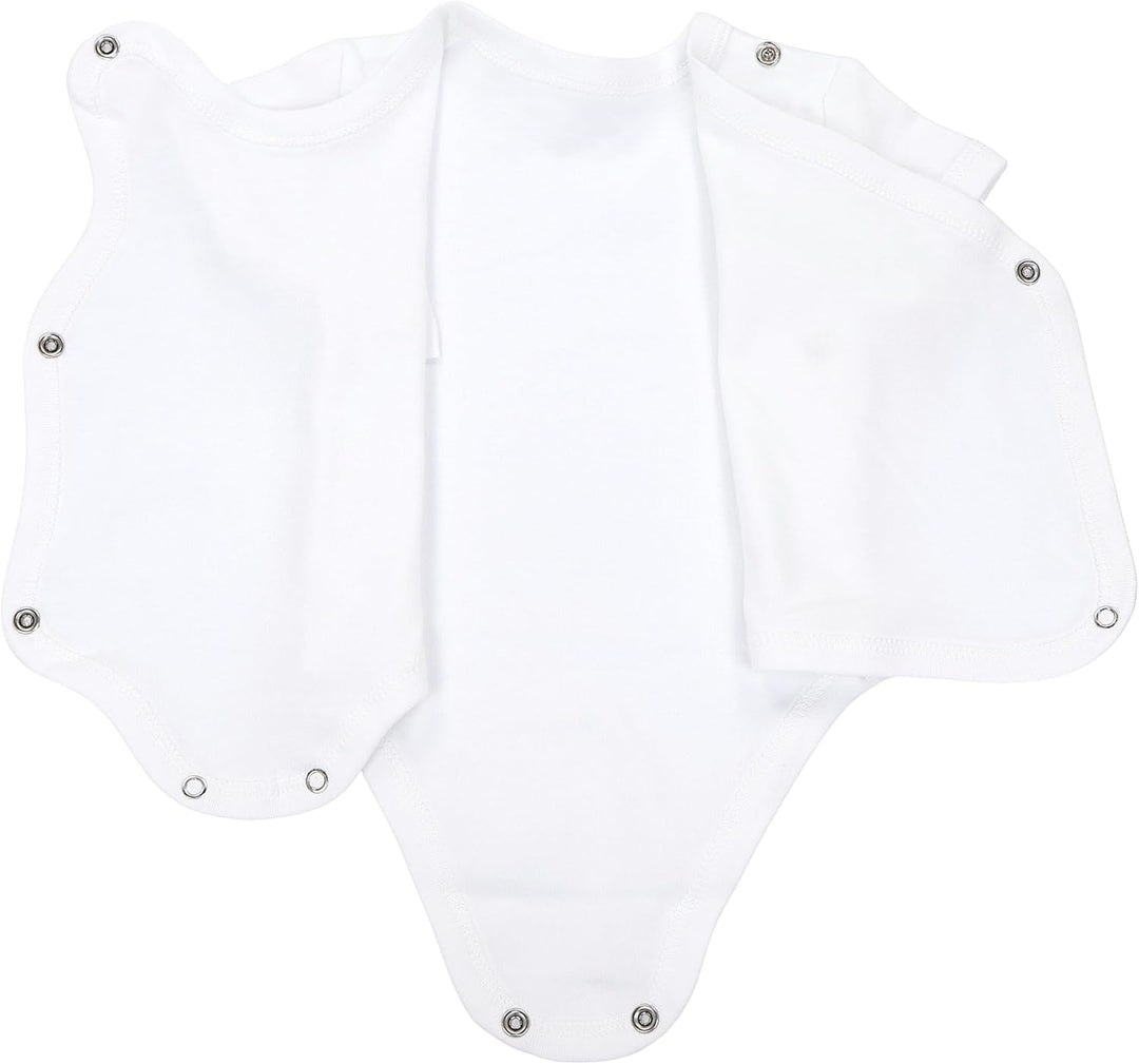 TupTam Baby Body Kurzarm 5er Pack – Wickelbody Body Baby aus Baumwolle für Jungen und Mädchen 50 Wei