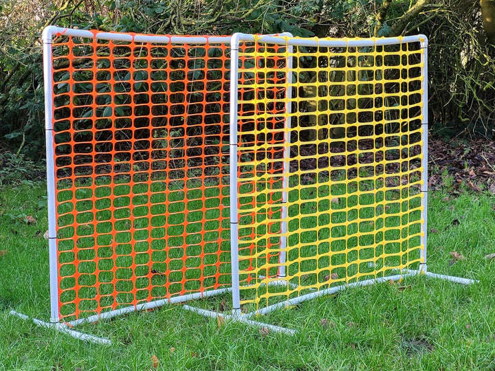 2er Set NADAC HOOPERS Agility-Zaun / Gate, PVC, VDH-KONFORM, Gelb/Orange, 1,05m x 1,16m x 1,16m, 1,2