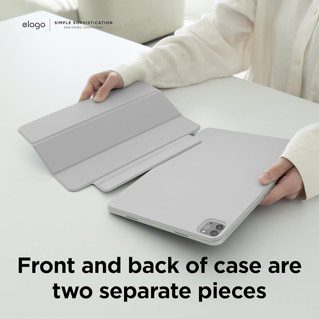 elago Magnetisches Folio Hülle Kompatibel mit iPad Pro 11" 6., 5., 4. Generation - Rückwand kann an