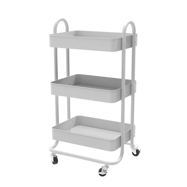 Vicco Rollregal Tron, rollbare Küchen-Minibar, Weiss, 45.9 x 78.7 cm Weiss 45,9x78,7x34 cm, Weiß
