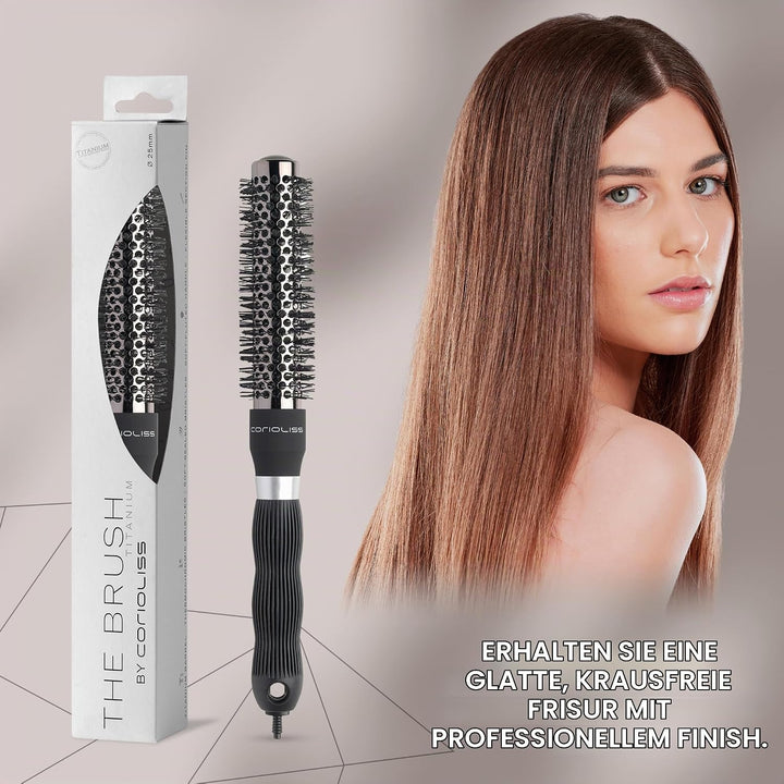 CORIOLISS | Haarbürsten für Frauen | Professionelle Titanium Round Barrel Ionic Haarbürste | Ideal f