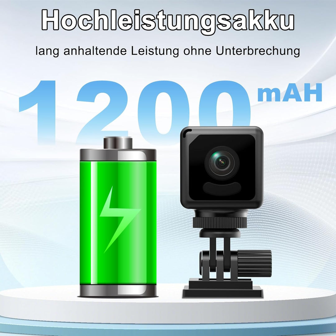 Mini Kamera, 4K HD Kleine Kamera, WiFi Überwachungskamera Innen, Überwachungskamera kamera Mit Handy