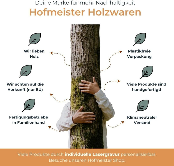 2x HOFMEISTER® Schneidebrett Saftrille Olivenholz - praktisches Set aus zwei Brettern aus Olive mit