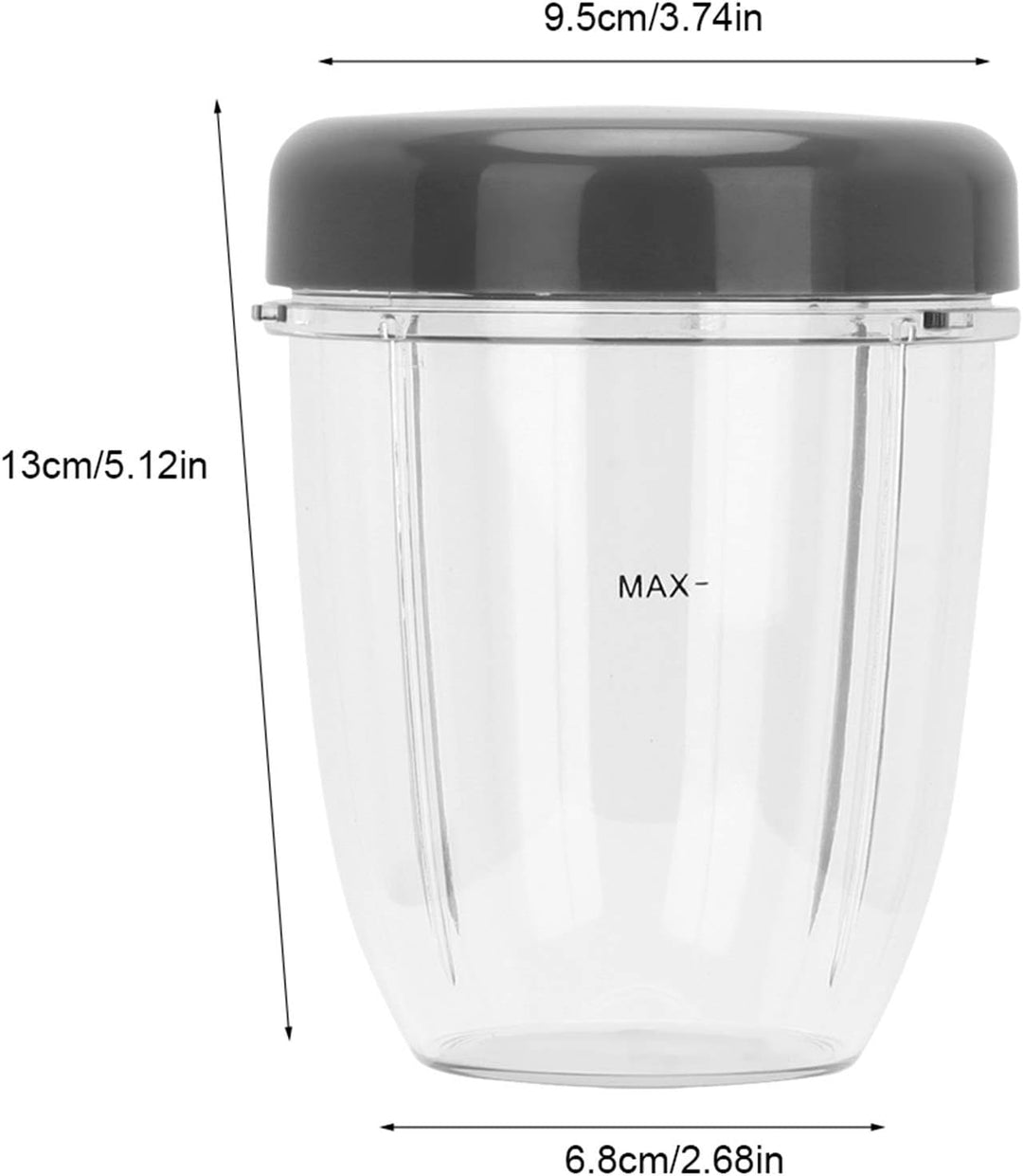 Alvinlite 18Oz Ersatzbecher Becher Kompatibel mit NutriBullet Elektrischer Mixer, Ersatzbecher + Dec