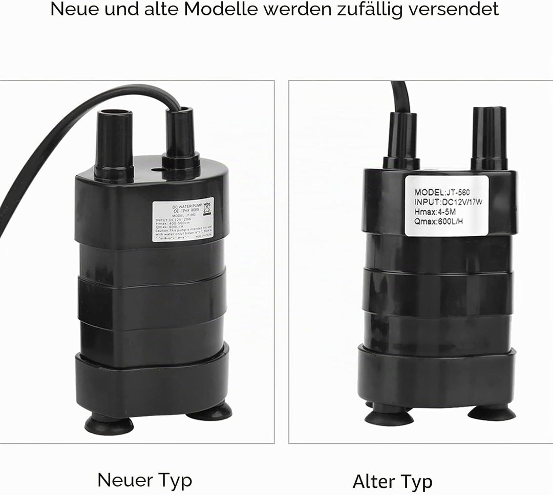 Wasserpumpe DC 12v Brushless Tauchwasserpumpe 600l / H Hoher Hydraulischer Kopf 5m Extrem Leises Was
