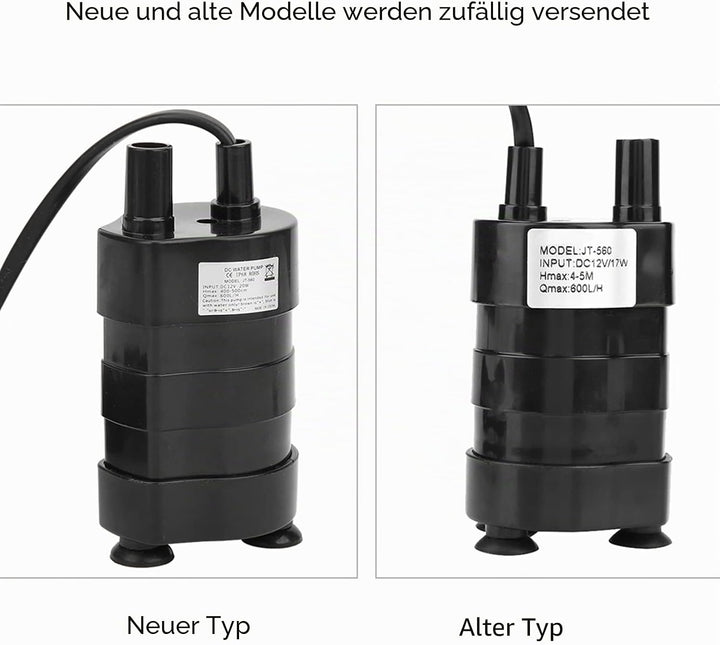 Wasserpumpe DC 12v Brushless Tauchwasserpumpe 600l / H Hoher Hydraulischer Kopf 5m Extrem Leises Was