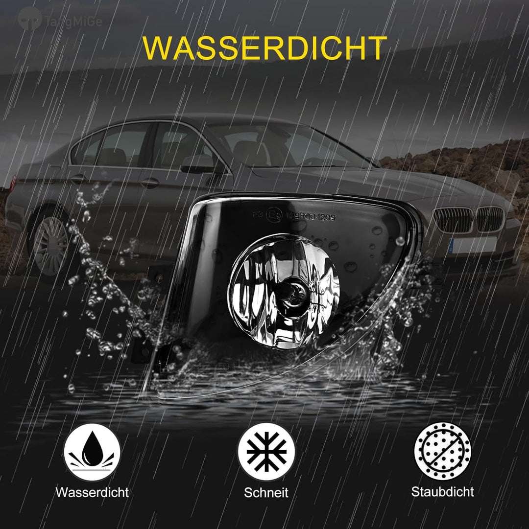 TangMiGe Nebelscheinwerfer Kompatibel mit BMW 5er F10 F11 01/2009-06/2013, für Standard Stossstange,