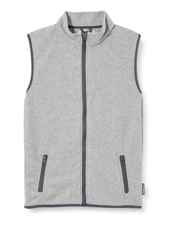 Playshoes Unisex Kinder Fleece Weste Outdoor-Oberteil (1er Pack) 80 Grau/Melange, 80 Grau/Melange