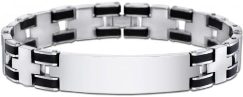 LOTUS STYLE Armband LS1177-2/4 Men In Black Edelstahl 197.00 mm für Herren