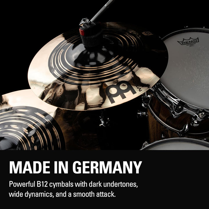 Meinl Classics Custom Dual 10 Zoll Splash (Video) Schlagzeug Becken (25,40cm) B12 Bronze, Dunkles un