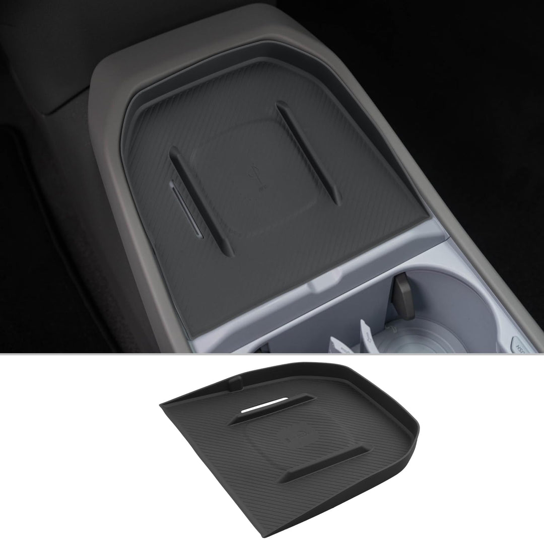 CDEFG Kompatibel mit Neu Kia EV3 2025 2026 Kabellose Ladematte Mittelkonsole Antirutschmatten Siliko