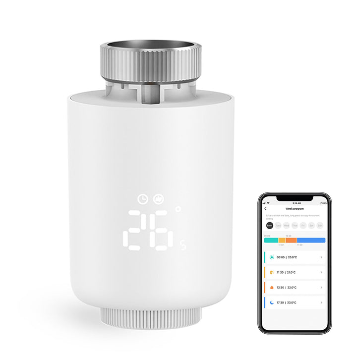 Smart Thermostat Heizkörperventil Programmierbares Thermostatventil, Zigbee Thermostat zur Temperatu
