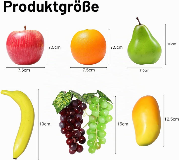 20 Stück Gefälschte Obstpackungen, Künstliche Früchte Für Dekorationsparty, Realistische Gefälschte
