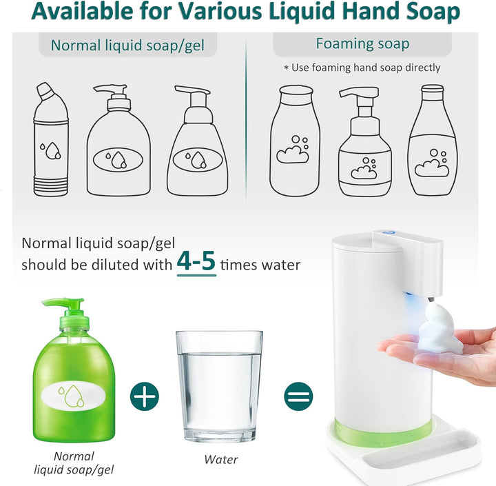 Seifenspender Automatisch Schaum Dispenser Elektrisch: YISH Weiss Elektrischer Seifenspender mit Sen